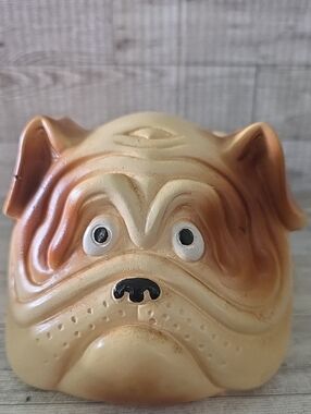 Vintage Georgia Poly-Styrene Molded Bulldog Figurine